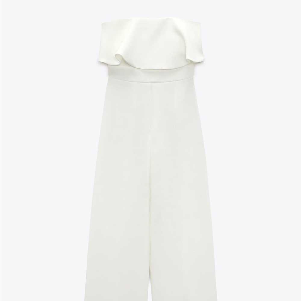 Zara white jumpsuit